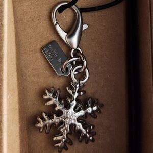 Coach Silver Snowflake Charm
